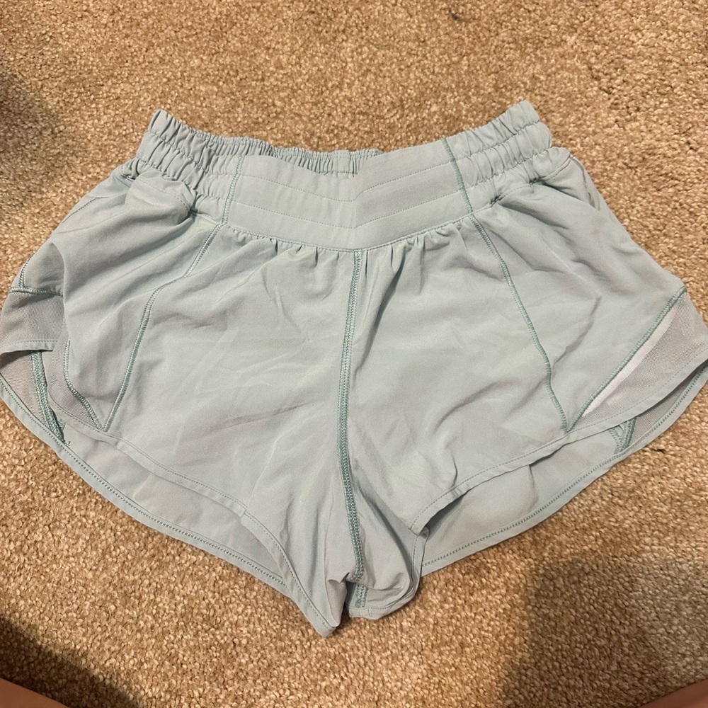 HOTTY HOT LIGHT BLUE LULULEMON SHORTS